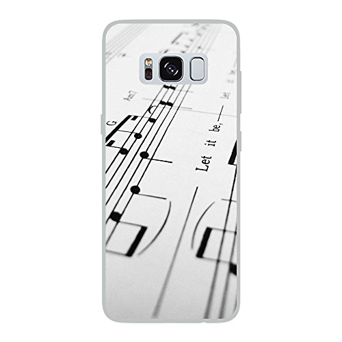 Schutzhülle aus Silikon, bedruckt, kompatibel mit Samsung Galaxy S8, Musik-Noten von 1001coques