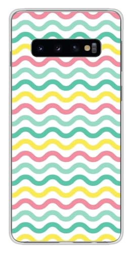 Schutzhülle aus Silikon, bedruckt für Samsung Galaxy S10 Plus, bunte Wellen Schutzhülle aus Silikon, bedruckt für Samsung Galaxy S10 Plus, bunte Wellen von 1001coques