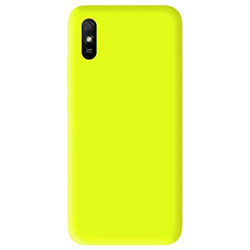 Schutzhülle aus Silikon, einfarbig, für Xiaomi Redmi 9i Redmi 9AT Redmi 9A, matt, Gelb von 1001coques
