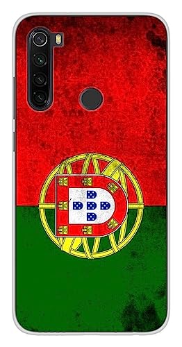Schutzhülle für Xiaomi Redmi Note 8, Silikon, Motiv: Flagge Portugal von 1001coques