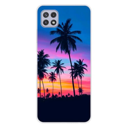 Silikon-Schutzhülle für Samsung Galaxy A22 / 5G, bedruckt mit bunten Palmen Silikon-Schutzhülle für Samsung Galaxy A22 / 5G, bedruckt mit bunten Palmen von 1001coques