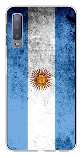 Silikon-Schutzhülle für Samsung Galaxy A7 2018, Flagge Argentinien von 1001coques