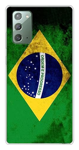 Silikon-Schutzhülle für Samsung Galaxy Note 20, Motiv: Flagge Brasilien von 1001coques