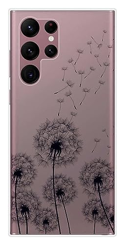 Silikon-Schutzhülle für Samsung Galaxy S22 Ultra, Motiv Löwenzahn, Schwarz Silikon-Schutzhülle für Samsung Galaxy S22 Ultra, Motiv Löwenzahn, Schwarz von 1001 coques