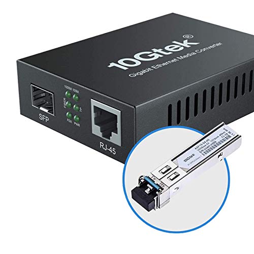 1.25G Media Converter(kit #3), SFP Slot, with a SFP Module, SMF, 1310-nm, 40-km von 10Gtek