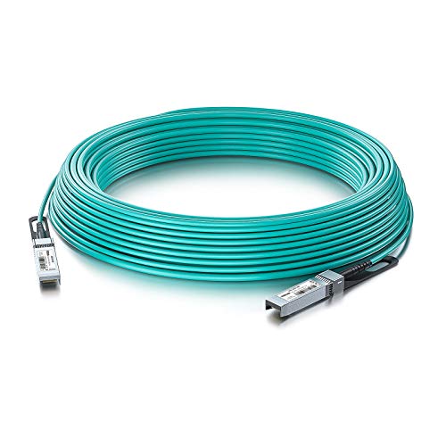 10G SFP+ AOC Cable - 10GbE SFP+ to SFP+ Active Optical Fiber Cable, OM3 MMF Direct-Attach Fiber Assemblies with SFP+ connectors for Ubiquiti UniFi UACC-AOC-SFP10-30M, 30-Meter 10G SFP+ AOC Cable - 10GbE SFP+ to SFP+ Active Optical Fiber Cable, OM3 MMF Direct-Attach Fiber Assemblies with SFP+ connectors for Ubiquiti UniFi UACC-AOC-SFP10-30M, 30-Meter von 10Gtek