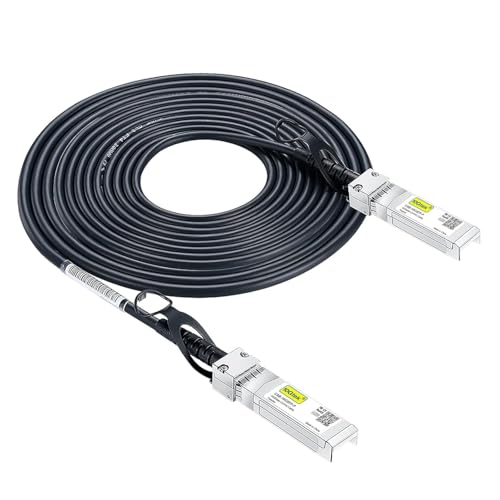 10G SFP+ DAC Twinax Cable 6 Meter(19.7ft), 10G SFP+ to SFP+ Direct Attach Copper Passive for Ubiquiti UniFi, Meraki, Mikrotik, Fortinet, Netgear, D-Link, TP-Link and More von 10Gtek