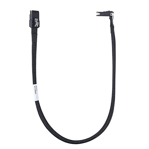 10Gtek® 6G Internes Mini SAS SFF-8087 zu SFF-8087 Kabel, Straight zu Right Angle, 100-Ohms, 0.5-Meter(1.65-ft) von 10Gtek