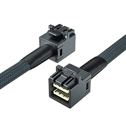 10Gtek® Mini SAS SFF-8643 zu SFF-8087 Kabel, Internal Mini SAS HD zu Mini SAS Cable, 0.3-Meter(0.98-ft) von 10Gtek