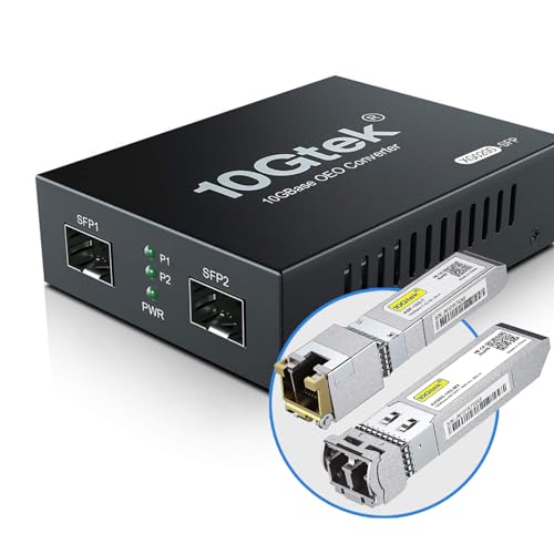 10Gtek® SFP+ Media Converter G0200-SFP (Kit #31), 10GBase-T Reach 30 Meters, SFP+ SR Module, 300 m, MMF, 850 nm von 10Gtek