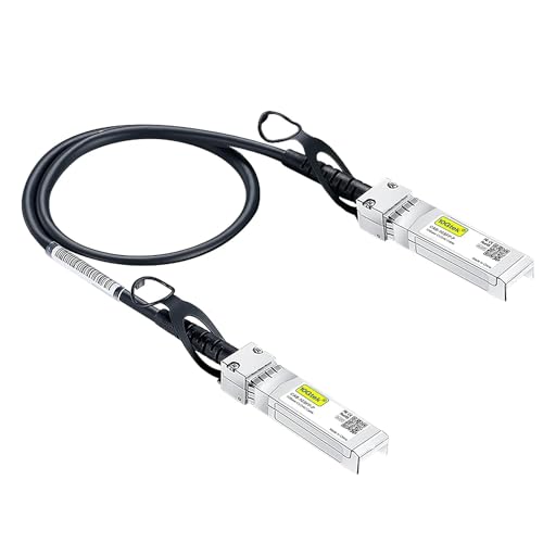10Gtek 1.25G SFP DAC Twinax Kabel 0.25-Meter(0.83ft), Passive, Kompatibel für Cisco SFP-1GBASE-CU25CM, Ubiquiti UniFi, Netgear, TP-LINK, D-LINK, Open Switch von 10Gtek