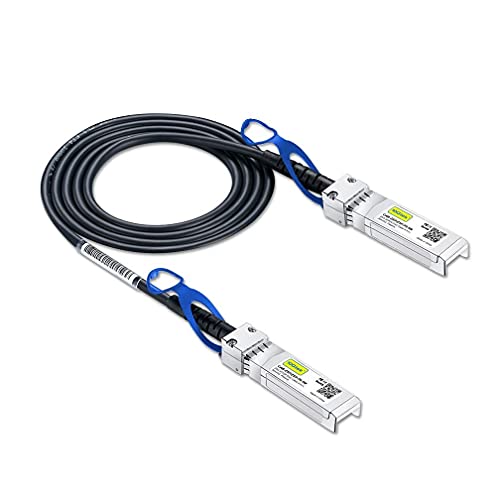 10Gtek 25G SFP28 DAC Cable, 25GBASE-CR SFP28 to SFP28 Passive Direct Attach Copper Twinax Cable for Dell Force10, 1-Meter(3.3ft) von 10Gtek