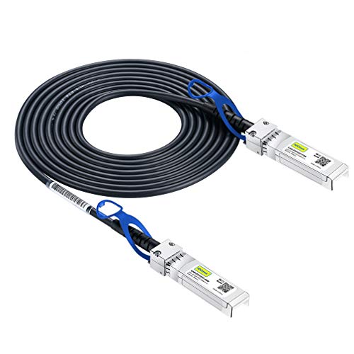 10Gtek 25G SFP28 DAC Cable, 25GBASE-CR SFP28 to SFP28 Passive Direct Attach Copper Twinax Cable for Intel XXVAOCBL2M, 2-Meter(6.5ft) von 10Gtek