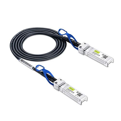 10Gtek 25G SFP28 DAC Kabel 0.5-Meter(1.65ft), 25GBASE-CR Passive Direct Attach Copper Twinax Cable für Cisco SFP-H25GB-CU0.5M, Ubiquiti UC-DAC-SFP28, MikroTik XS+DA0001,Supermicro SFP28,Synology SFP28 von 10Gtek
