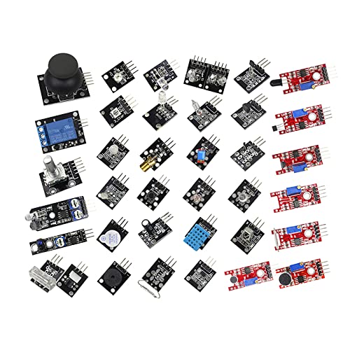 10Gtek 37 in 1 Sensor Modules Kit with Tutorial, Compatible with Arduino UNO R3 MEGA Nano Raspberry pi von 10Gtek