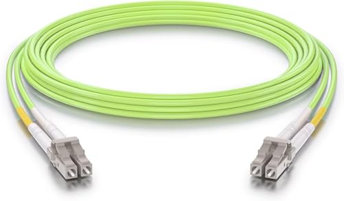 10Gtek [4 Stück LC to LC OM5 Fiber Patch Cable - 10Gb/Gigabit Multi-Mode Jumper Duplex 50/125μm LSZH Fiber Optic Cord, Green, 0.5-Meter(1.64-ft) von 10Gtek