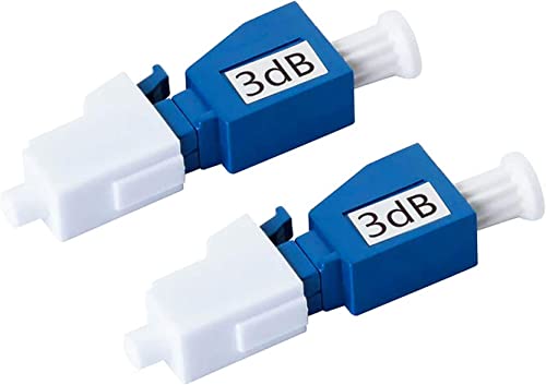 10Gtek LC/UPC Singlemode Fiber Optic Attenuator 3dB, 2 Pack, Male/Female, in-Line Attenuator, Single-mode Fixed von 10Gtek