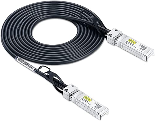 10Gtek SFP+ DAC Twinax Kabel 1-Meter(3.3ft), 10G SFP+ to SFP+ Direct Attach Copper Passive Cable für Cisco SFP-H10GB-CU1M, Ubiquiti UniFi, TP-Link, Netgear, D-Link, Zyxel,Mikrotik and More von 10Gtek