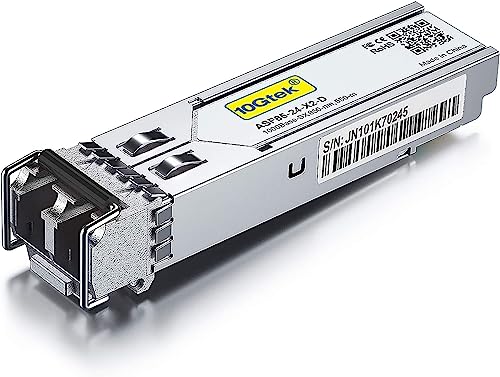 10Gtek für D-Link 1G SFP SX Multimode Modul DEM-311GT, 1000Base-SX Mini-Gbic Fibre Transceiver, Dual LC Connector, 850nm, 550-Meter von 10Gtek