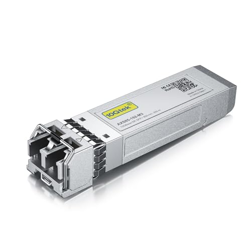 10Gtek für Dell Force10 SFP+ SR Multimode Modul GP-10GSFP-1S, 10GBase-SR Fibre Transceiver, Dual LC Connector, 850nm, 300-Meter von 10Gtek