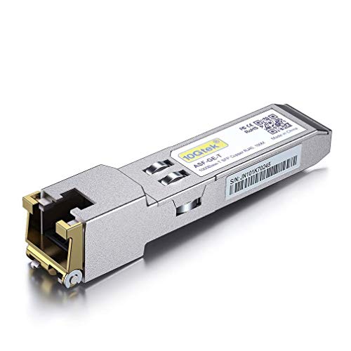 10Gtek für Mellanox 1G SFP RJ45 Transceiver MC3208411-T, 1000Base-T Kupfer Mini-Gbic Transceiver, bis zu 100-Meter von 10Gtek