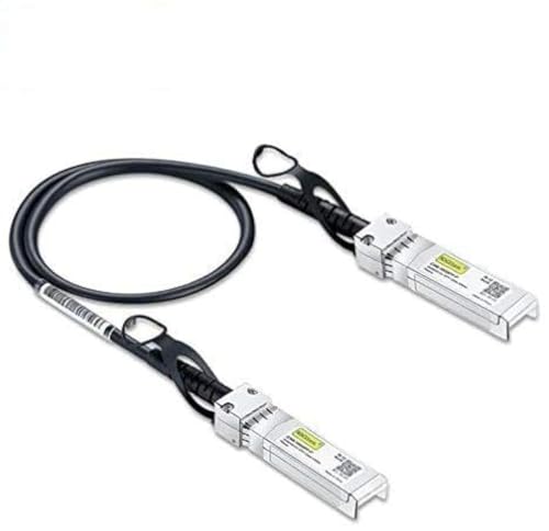 10Gtek für Ubiquiti UniFi SFP+ to SFP+ Kabel 0.5-Meter(1.65ft), 10GBASE-CU SFP+ Direct Attach Copper(DAC) Twinax Kabel, Passiv, Available from 0.5m to 5m von 10Gtek