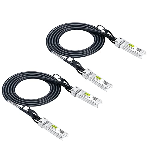 [2 Stück] 10G SFP+ DAC Cable - 10GBASE-CU Passive Direct Attach Copper Twinax SFP Cable for Cisco SFP-H10GB-CU1.5M, D-Link, Supermicro, Netgear, MikrotikFortinet,1.5-Meter(5ft) von 10Gtek