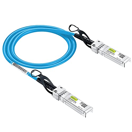 [Blau] 10G SFP+ DAC Kabel 2-Meter(6.5ft), Twinax SFP+ Kabel für Cisco SFP-H10GB-CU2M, Meraki MA-CBL-TA-2M, Ubiquiti UniFi, D-Link, Supermicro, Netgear, Mikrotik, Open Switches von 10Gtek