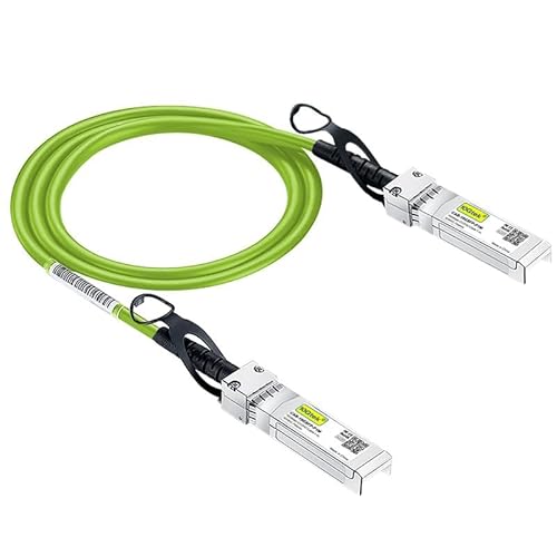 [Grün] 10G SFP+ DAC Kabel 1-Meter(3.3ft), Twinax SFP+ Kabel für Cisco SFP-H10GB-CU1M, Meraki MA-CBL-TA-1M, Ubiquiti UniFi, D-Link, Supermicro, Netgear, Mikrotik, Open Switches von 10Gtek