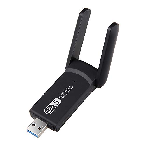 USB WiFi Adapter for PC, mit 2 externer Antenne, 2.4G/5G Dual Band Mac USB Wireless Network Adapter,1200Mbps ac USB3.0 Wireless WiFi Network Dongle for Windows 11/10/8/7/XP, MAC OS, Linux etc. von 10Gtek