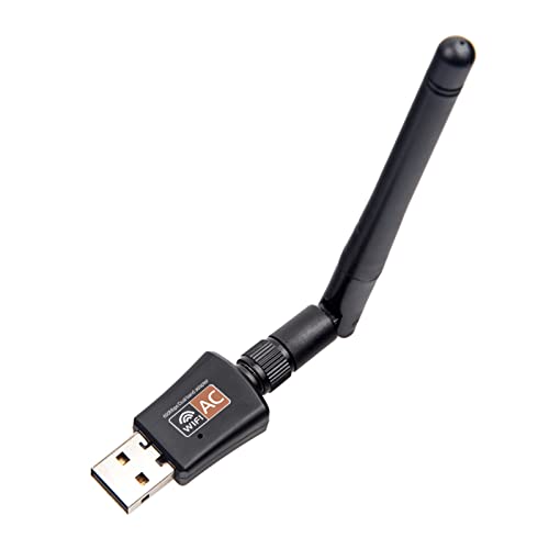 USB WiFi Adapter for PC, mit High-Gain Antennen, 2.4G/5G Dual Band 600Mbps Mac USB Wireless Network Adapter, WiFi Dongle for Windows 11/10/8/7/XP, MAC OS, Linux etc. von 10Gtek