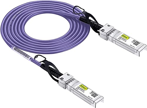 [Very Peri] 10G SFP+ DAC Kabel 0.5-Meter(1.65ft), Twinax SFP+ Kabel für Cisco SFP-H10GB-CU0.5M, Meraki MA-CBL-TA-0.5M, Ubiquiti UniFi, D-Link, Supermicro, Netgear, Mikrotik, Open Switches von 10Gtek