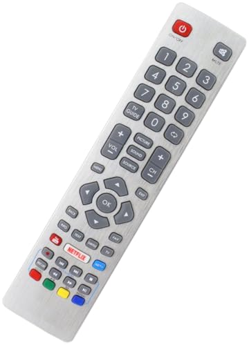 121AV - Ersatz Fernbedienung für SHW/RMC/0115 Sharp Aquos UHD 4K DVB-T TV LC-40UG7252K LC-40UI7352E LC-43CFG6002E LC-49CFG6001K LC-50UI7422E LC-40UI7552K LC-43CFG6001K LC-43F5 von 121AV