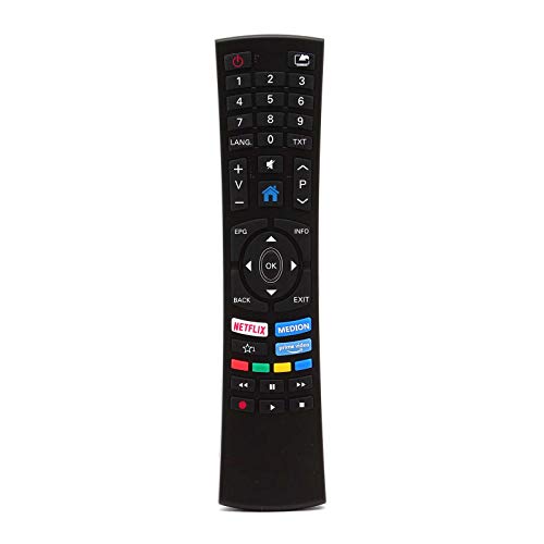 121AV - Ersatzfernbedienung für Medion RC1822 40069104 Smart LED TVs mit Netflix Medion Prime Video Tasten von 121AV
