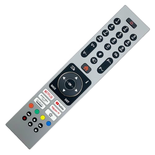 121AV Original RC45136 TV-Fernbedienung kompatibel mit Finlux/Horizon/Kendo/Nabo/Salora Smart HD HDR LED von 121AV