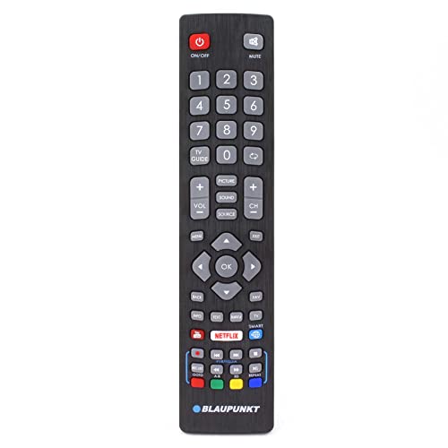 BLF/RMC/0011 Fernbedienung kompatibel mit Blaupunkt Smart Full HD Fernseher mit NETFLIX, YouTube und 3D Tasten 40/233M-GB-5B2-FEGQPX 40133M 40138MGB11B4FEGPX 40148M 40148 O 40148OGB11BFEGP BLF/RMC/0011 Fernbedienung kompatibel mit Blaupunkt Smart Full HD Fernseher mit NETFLIX, YouTube und 3D Tasten 40/233M-GB-5B2-FEGQPX 40133M 40138MGB11B4FEGPX 40148M 40148 O 40148OGB11BFEGP von 121AV
