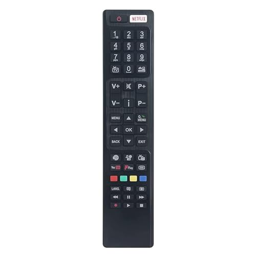 Ersatz-Fernbedienung kompatibel für Telefunken Bush 30094759 RC4848F mit NETFLIX Youtube-Tasten für LCD LED 3D HD Smart TV Ersatz-Fernbedienung kompatibel für Telefunken Bush 30094759 RC4848F mit NETFLIX Youtube-Tasten für LCD LED 3D HD Smart TV von 121AV