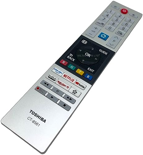 Original Ersatz für Toshiba CT-8561 TV Fernbedienung ersetzt CT-8543 CT-8528 Smart 4K Ultra HD L43UK3163DG 65UK3163DG 55UK3163DG 30110095 50UK3163DG 65UK3163DG LEDs Original Ersatz für Toshiba CT-8561 TV Fernbedienung ersetzt CT-8543 CT-8528 Smart 4K Ultra HD L43UK3163DG 65UK3163DG 55UK3163DG 30110095 50UK3163DG 65UK3163DG LEDs von 121AV