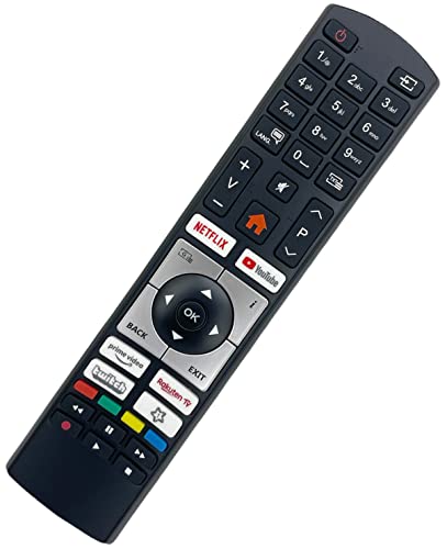 Original RC4518P Fernbedienung ersetzt RC4318P + RC4318 kompatibel für Telefunken Smart TV von 121AV