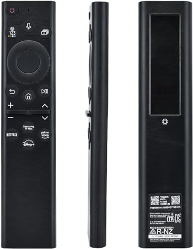 Universal BN59-01385A BN59-01385B Solar Echo Power Voice Fernbedienung kompatibel für Samsung Smart 4k 8K Ultra HD Neo QLED OLED, The Frame und Crystal UHD Serie 2021-2024 Modelle von 121AV