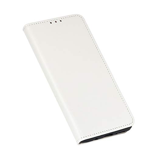 KERUN Hülle für Samsung Galaxy A21S Hülle Leder, Leder Flip Klappbar Lederhülle, TPU Folio Flip Wallet Cover Stand [Kartenslots] Schutzhülle Case für Samsung Galaxy A21S. Weiß von KERUN