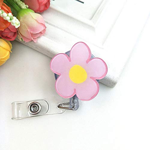 150 Ausziehbarer Ausweishalter mit Gürtelclip, modischer Schlüsselanhänger, für Pflegepersonal, Lehrer, Studenten, 2 Stück, D-Typ aus Acryl-Nylon von 150