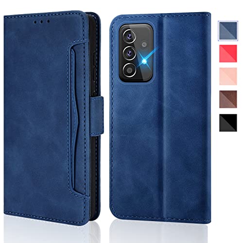 16Jessie Handyhülle für Samsung Galaxy A53 5G Hülle Leder Klapphülle Handytasche Flip Case Cover 360 Grde Schutzhülle für Samsung A53 5G Hülle Klappbar 6.5 inch, Blue von 16Jessie