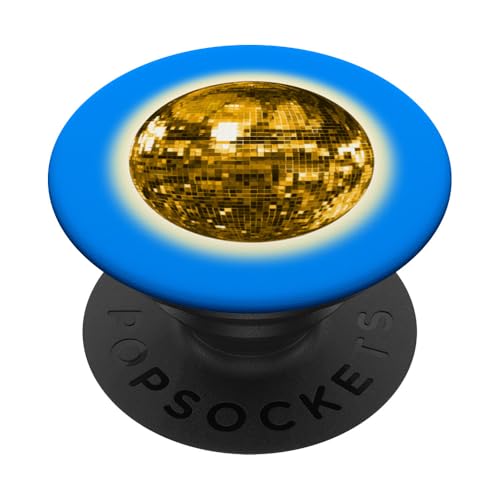 1970er Sunny Discokugel Sonne PopSockets Klebender PopGrip von 1970s Sunny Disco Ball Sun