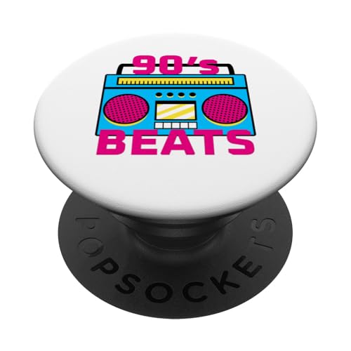 90er Jahre Beats PopSockets Klebender PopGrip von 1990s 90s Retro Costume The Nineties Gifts Outfit
