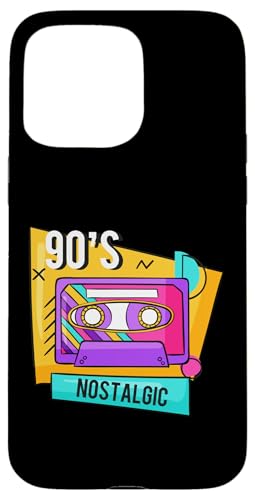 90er Jahre Nostalgie Hülle für iPhone 15 Pro Max 90er Jahre Nostalgie Hülle für iPhone 15 Pro Max von 1990s 90s Retro Costume The Nineties Gifts Outfit