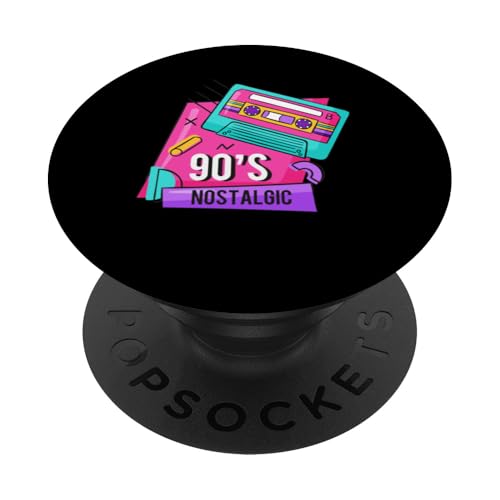 90er Jahre Nostalgie PopSockets Klebender PopGrip von 1990s 90s Retro Costume The Nineties Gifts Outfit