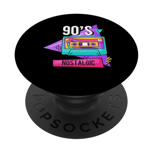 90er Jahre Nostalgie PopSockets Klebender PopGrip von 1990s 90s Retro Costume The Nineties Gifts Outfit