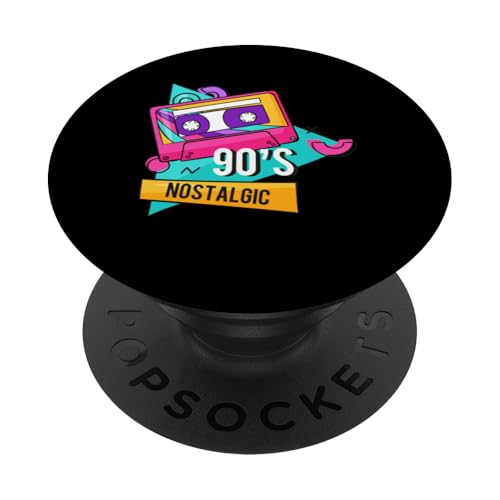 90er Jahre Nostalgie PopSockets Klebender PopGrip von 1990s 90s Retro Costume The Nineties Gifts Outfit