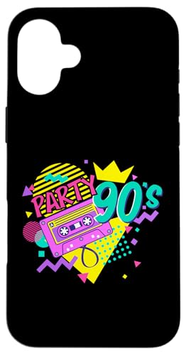 90er Jahre Party Hülle für iPhone 16 Plus 90er Jahre Party Hülle für iPhone 16 Plus von 1990s 90s Retro Costume The Nineties Gifts Outfit